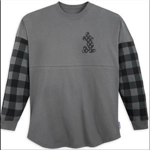 NWT Mickey Mouse plaid sleeve spirit jersey